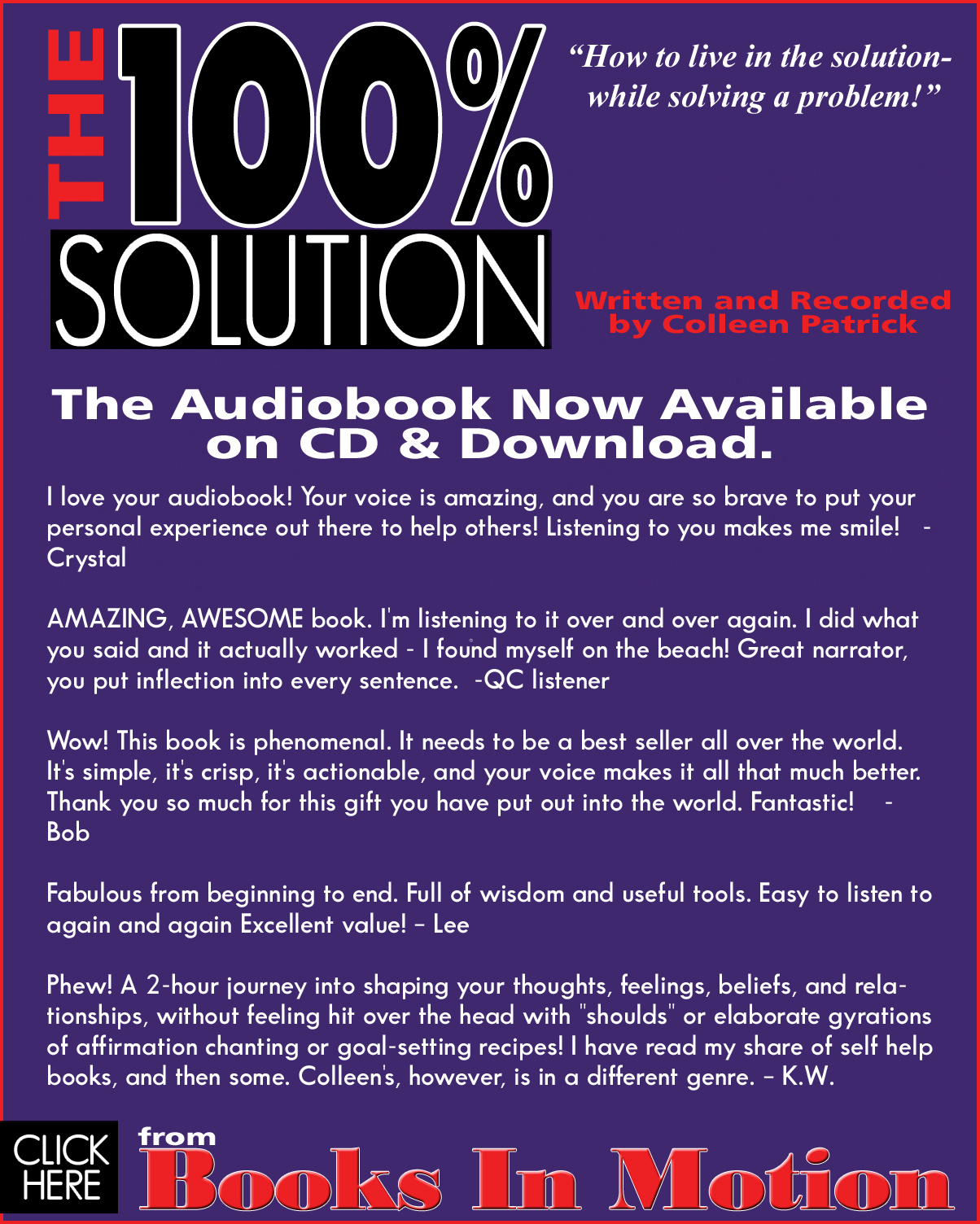 The 100% Solution cover
